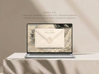 The Sage Reverie Save the Date Website Template Instant Download