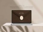 Brown and Ivory Save the Date Website Template | Digital Download