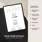 Olive Green & Burgundy Floral Wedding Website – Canva Template