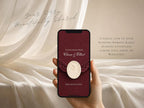 Burgundy Save the Date Website Template | Digital Wedding Invitation with RSVP | Instant Download