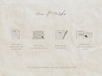Brown and Ivory Save the Date Website Template | Digital Download