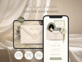 The Sage Reverie Save the Date Website Template Instant Download