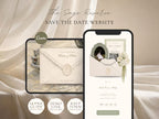 The Sage Reverie Save the Date Website Template Instant Download