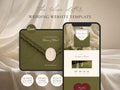 The Olive Letter Wedding Website Template | Instant Download