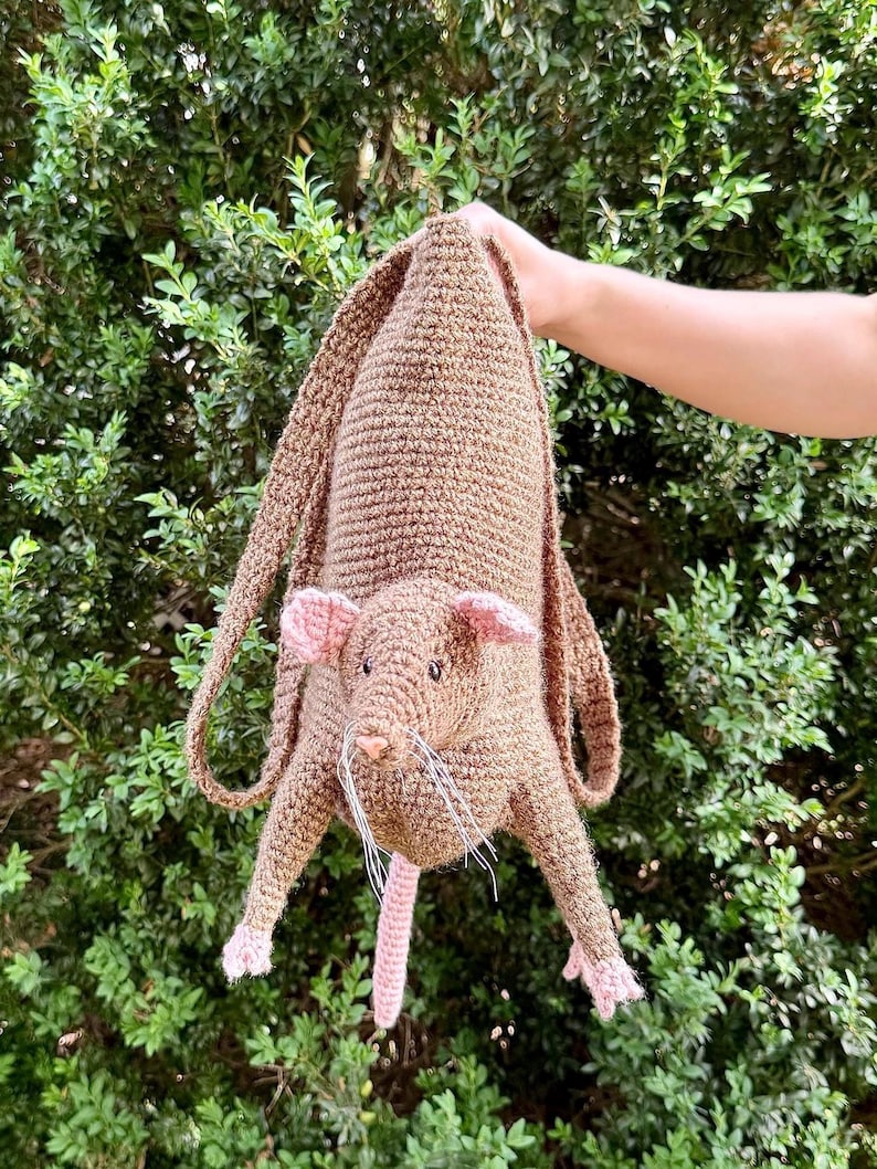 Digital Download Rat Tote Bag Crochet Pattern