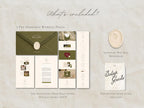 The Olive Letter Wedding Website Template | Instant Download