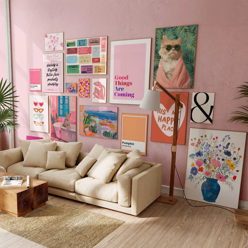 Eclectic Gallery Wall Set, 3000+ Trendy Prints (Digital Download)