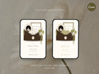 Brown and Ivory Save the Date Website Template | Digital Download