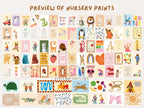 1250+ Nursery Prints Bundle – Animal Wall Art for Kids & Baby Rooms