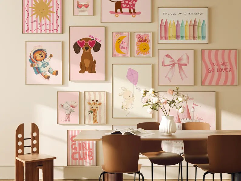 1250+ Nursery Prints Bundle – Animal Wall Art for Kids & Baby Rooms