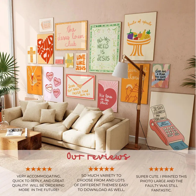 550+ Christian Wall Art Bundle – Bible Verse & Faith Prints