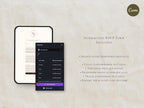 Brown and Ivory Save the Date Website Template | Digital Download