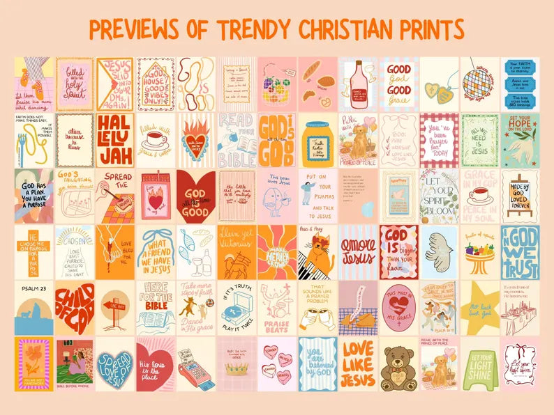 550+ Christian Wall Art Bundle – Bible Verse & Faith Prints