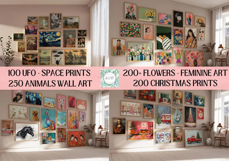 20,000+ Gallery Wall Art Prints – Retro Vintage Posters Bundle