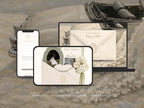 The Sage Reverie Save the Date Website Template Instant Download