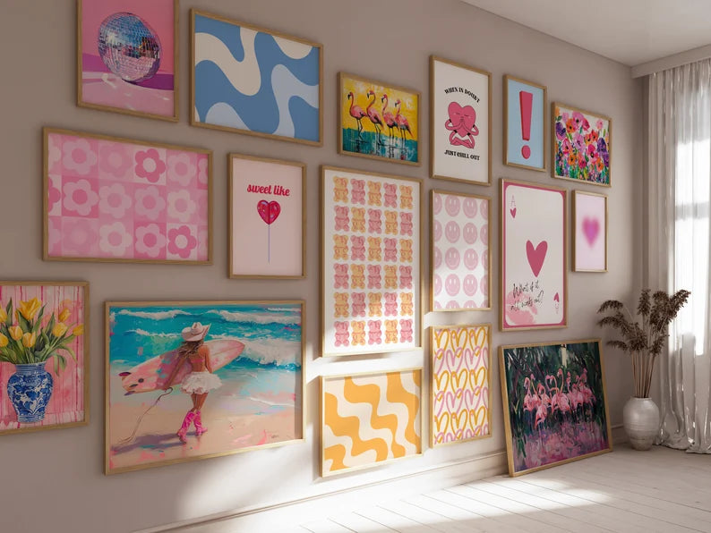 Eclectic Gallery Wall Set, 3000+ Trendy Prints (Digital Download)