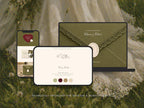 The Olive Letter Wedding Website Template | Instant Download