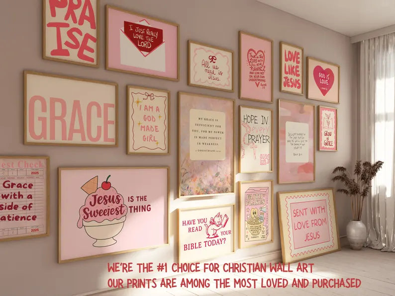 550+ Christian Wall Art Bundle – Bible Verse & Faith Prints