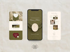 The Olive Letter Wedding Website Template | Instant Download