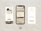 The Sage Reverie Save the Date Website Template Instant Download
