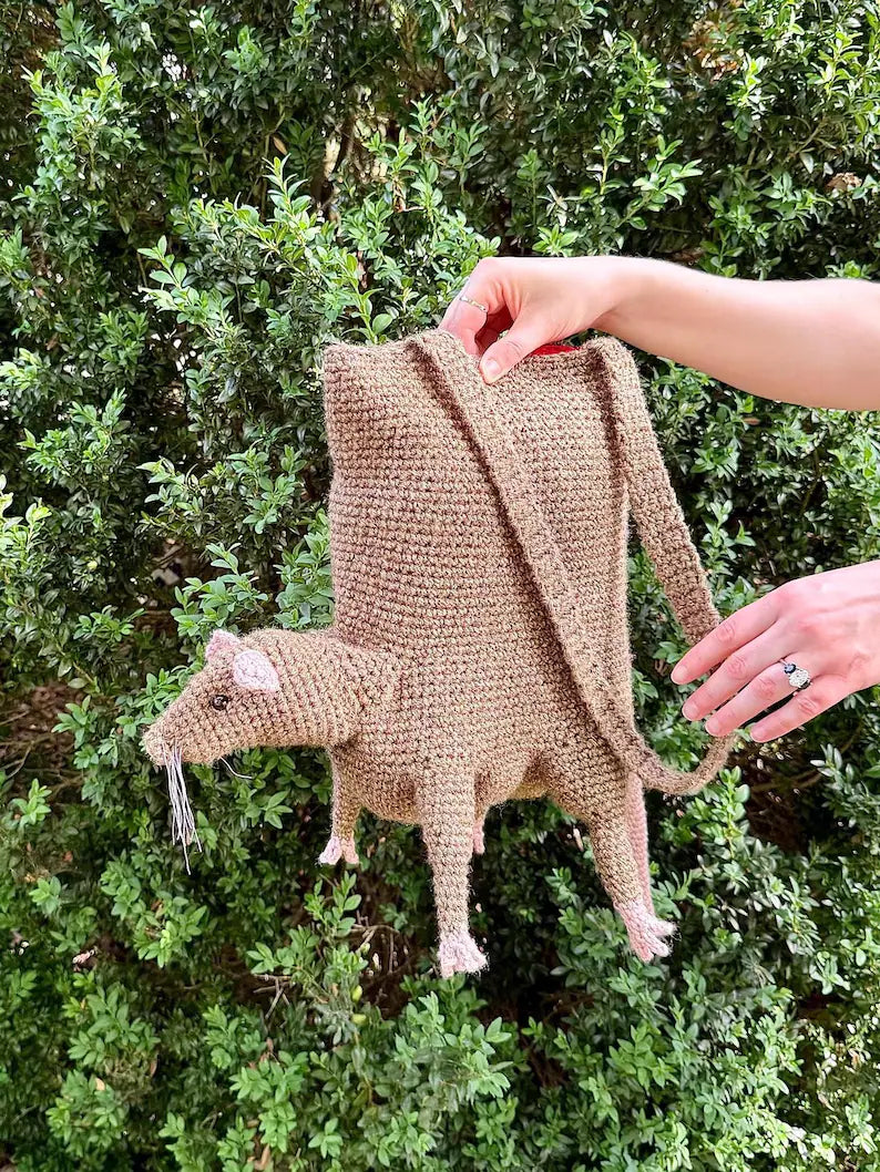 Digital Download Rat Tote Bag Crochet Pattern