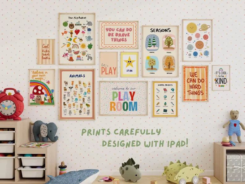 1250+ Nursery Prints Bundle – Animal Wall Art for Kids & Baby Rooms