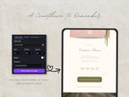 Save the Date Website Template | Blush & Sage Digital Invitation with RSVP | Instant Download
